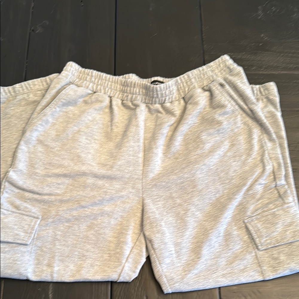 Gray sweatpants